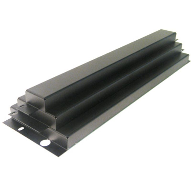 R1287BK 1u Sikkerhetspanel ikke perforert